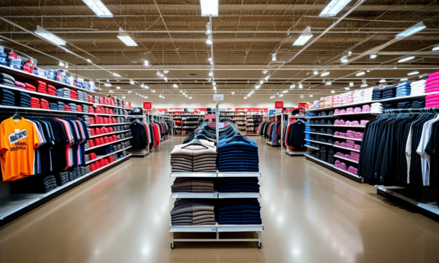 Off-price retail store interior