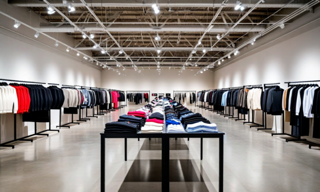 Sample sale event setup